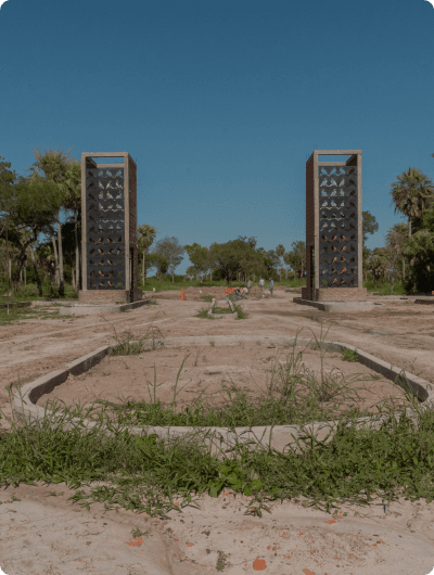 Avance de obra - columnas de ladrillo