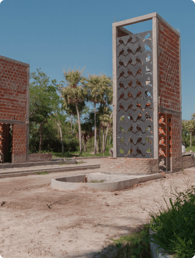 Avance de obra - paredes exteriores en torre